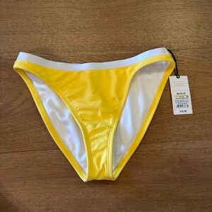 Shade & shore yellow bikini bottom XS
